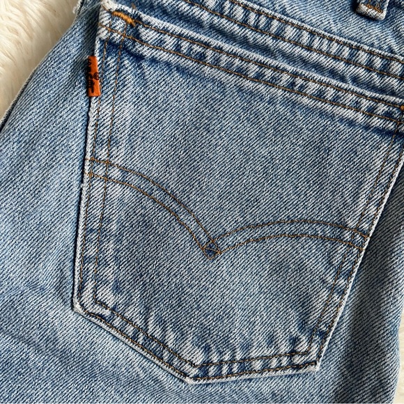 Vintage Levi’s Student Fit 550 Orange Tab Jeans Size 27W 28L - Picture 6 of 10